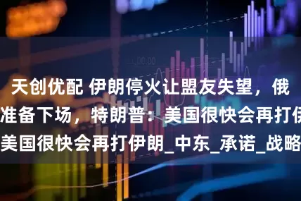 天创优配 伊朗停火让盟友失望，俄罗斯和巴铁都不准备下场，特朗普：美国很快会再打伊朗_中东_承诺_战略